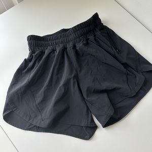 Lululemon track that shorts, black, size 4
